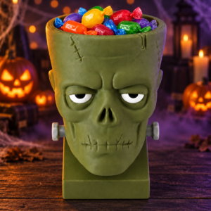 Miska na cukierki Głowa Potwora Halloween dekoracja