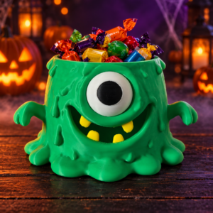 Miska na cukierki Jednooki Potworek Halloween dekoracja 👹